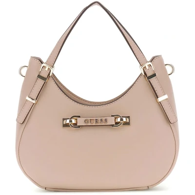 Afbeelding van GUESS Handtas Schoudertas Lefia Small Satchel Bag Simply Taupe