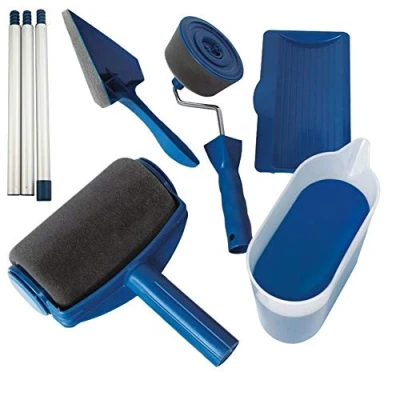 Afbeelding van Verfroller met tank 5 stuks/partij, verfroller, verf roller borstel kit DIY kamer hal muur schilderij