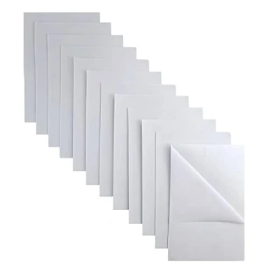 Afbeelding van Jtnohx zelfklevende viltlakens, 11 stuks stijf plakkerig vilt, 20 x 30 cm vilten vellen met achterkant voor knutselen, ladevoering juwelendoos, lade, doe het zelf (wit)