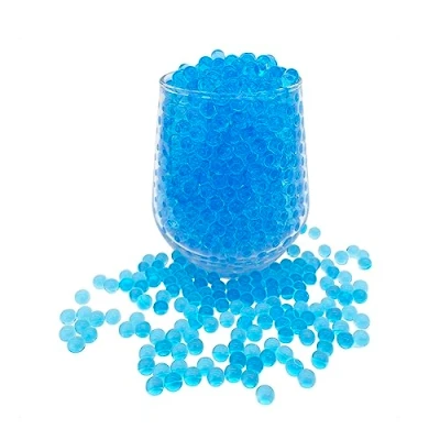 Afbeelding van KONFEN Waterkralen, 20000 stuks, watergelgrond, blauwe waterballen, gelei kristallen kralen, gelbal, waterabsorberende kralen voor vazen, 100 g, 7 8 mm, vaasvullers woondecoraties (blauw)