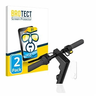 Afbeelding van BROTECT Screenprotector voor Segway Ninebot KickScooter MAX G30 / G30D II Folie Beschermfolie transparant (2 Stuks)