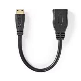 Afbeelding van Mini HDMI naar adapterkabel Nedis 0.2 meter (4K@30Hz, Verguld)