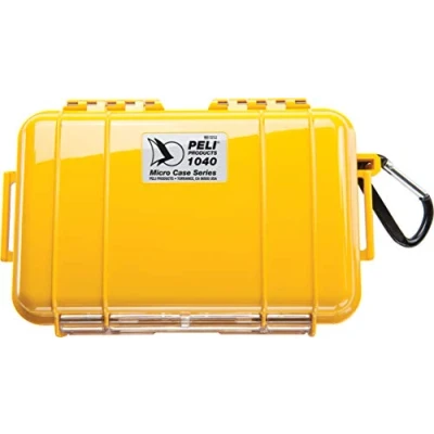 Afbeelding van Peli 1040 Waterdicht Doosje Om Mo1L, Sd Kaarten, Ipod E.A. Waardevolle Spullen Te Bewaren In Outdoor Activiteiten, Ip67 Water En Stofdicht, Capaciteit: 0,7L, Gemaakt De Vs, Kleur: Geel/Zwart
