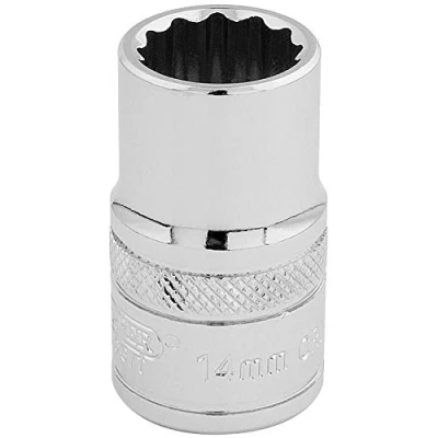 Afbeelding van Draper 33125 1/2&quot; Vierkante Aandrijving 12 Punt Socket, 14mm Grootte
