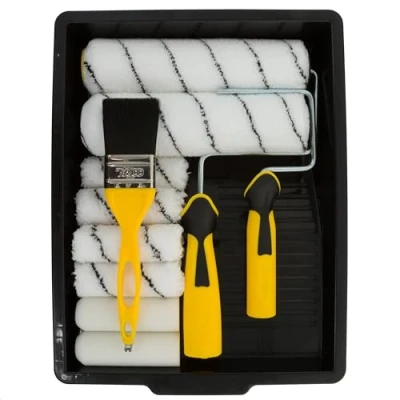 Afbeelding van Coral 10501 Verfset met Headlock en Mini Roller Frame Hybride Borstel, Set van 12 Stuks