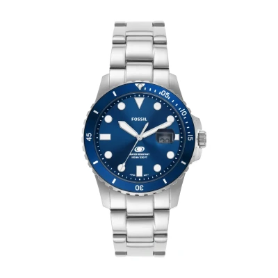 Afbeelding van Fossil Horloge silvercoloured, Heren, Maat: One Size, Silver/coloured