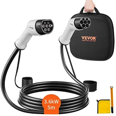 Afbeelding van VEVOR Type2 Laadkabel voor elektrische auto/Hybride EV E Car Wallbox 3.6kw 5m Kabellengte 1 fase AC 230V