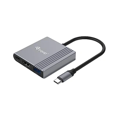 Afbeelding van Equip 133488 USB grafische adapter 3840 x 2160 Pixels Zwart, Grijs