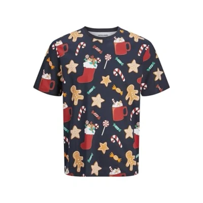 Afbeelding van Jack &amp; Jones Tshirt print, Heren, Maat: Large, Sky captain