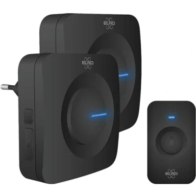 Afbeelding van ELRO DB3000 Draadloze Deurbel Set 1x Batterij + Plug in Ontvanger