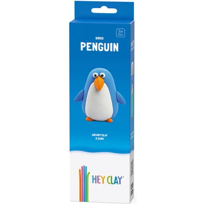 Afbeelding van Hey Clay Boetseerklei Vogels 1 figuur Pinguïn
