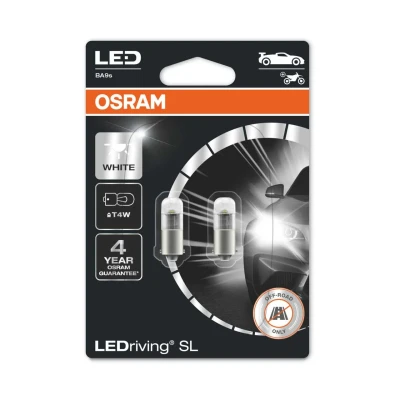 Afbeelding van Osram T4W LED Retrofit Wit 12V BA9s 2 Stuks