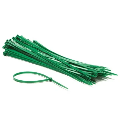Afbeelding van SET MET NYLON KABELBINDERS 4.8 x 300 mm GROEN (100 st.)