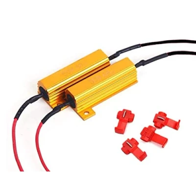 Afbeelding van Carell CL5006 weerstand 50 W 6 Ohm filter voor LED lamp, geen knipperlicht, dimlicht, groot licht en mistlampen, 2 stuks