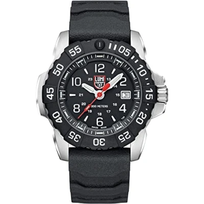 Afbeelding van Luminox Heren Analoog Zwitsers Quartz Horloge met Rubberen Band XS.3251.CB, Zwart, Modern