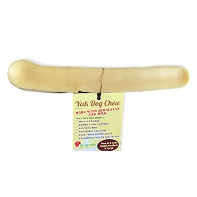 Afbeelding van Orginale Yak Dog Chews, Himalaya Milk Chew, Langdurige, Natuurlijke Chews Treat voor uw hond, Puppy (ONE LAGE)