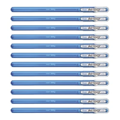 Afbeelding van Pentel Mattehop Gelroller, 1,0 mm, hemelsblauw, 12 stuks