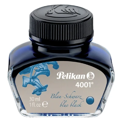 Afbeelding van Vulpeninkt Pelikan 4001 30ml blauw/zwart
