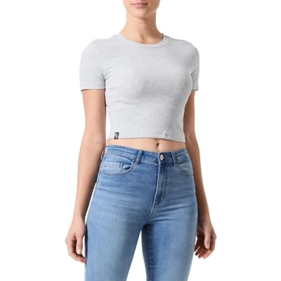 Afbeelding van Bestseller A/S ONLBETTY S/S Top CC JRS Short met ronde hals, lichtgrijs gem., XL