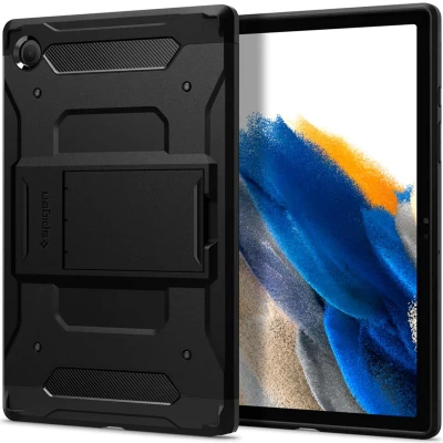Afbeelding van Samsung Galaxy Tab A8 Hoes: Spigen Tough Armor Pro Backcover Hardcase,Backcover Zwart Kunststof Tablet Hoezen