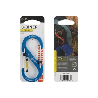 Afbeelding van Nite Ize S Biner #4 Slidelock Aluminium Blauw