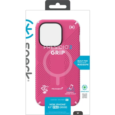 Afbeelding van Speck Presidio2 Grip + MS Apple iPhone 14 Pro Digital Pink with Microban