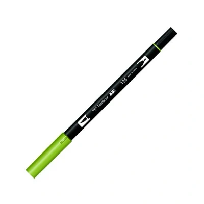 Afbeelding van Tombow ABT 126 viltstift Dual Brush Pen met twee punten, licht olijf