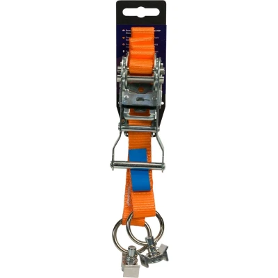 Afbeelding van Loadlok 750 DaN Spanband Met Ratel 2 Meter Oranje Bindriemen