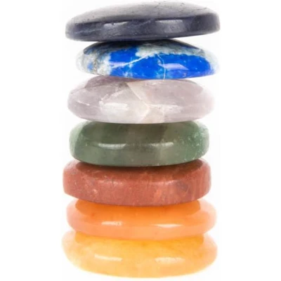 Afbeelding van Ronde Chakra Edelstenen Set van 7