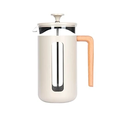 Afbeelding van La Cafetière Cafetiere Pisa RVS / Latte Cream 1 Liter 7 kops