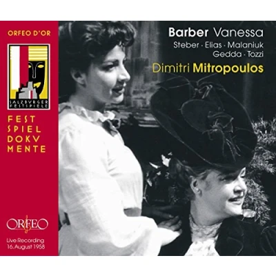 Afbeelding van Chor De Wiener Staatsoper, Philharmoniker, Dimitri Mitropoulos Barber: Vanessa (2 CD)