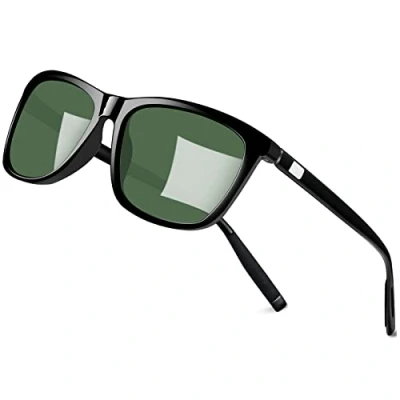Afbeelding van Zonnebril Gepolariseerd voor Heren Dames Klassiek Retro Mode Met UV400 Bescherming Lichtgewicht Fietsbril Unisex Groen