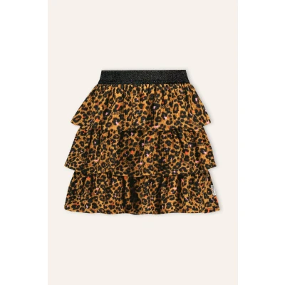 Afbeelding van Kinder Ruby Rok Panter Leopard pop Maat 110.0 B.Nosy