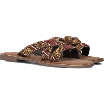 Afbeelding van Lazamani Muiltjes, Dames, Maat: 38, Brown Leer