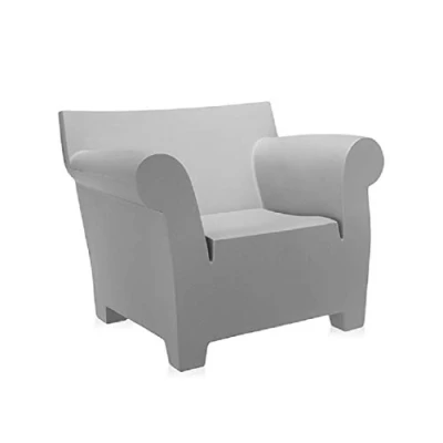 Afbeelding van Kartell Bubble Club Stoel Fauteuil Lichtgrijs