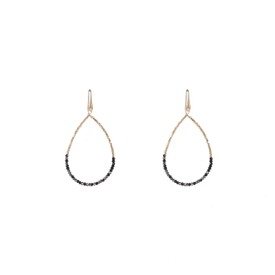 Afbeelding van Day&amp;Eve by Go Dutch Label Oorhangers Elegant Beads Drop Black Mix