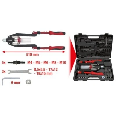 Afbeelding van Klinknagel set universeel 11 delig 150.9630