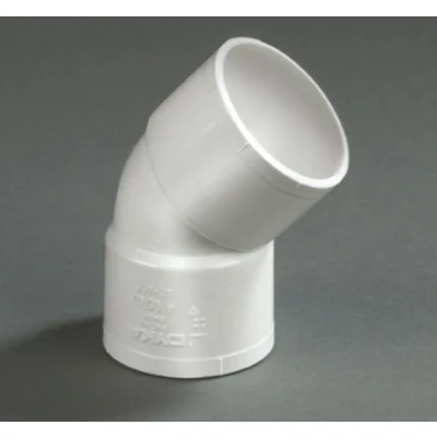 Afbeelding van Dyka bocht 40 mm 45 mof/mof wit