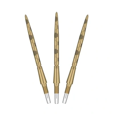 Afbeelding van TARGET Darts Swiss Point Storm Steel Dart Points, Onyx (3 Pack Set of Tips) 35MM Goud Verwissel Punten, Reserve Tips, Professionele Accessoires