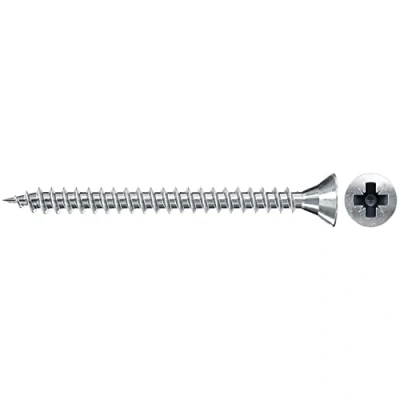 Afbeelding van Fischer 551079 Spaanplaatschroeven 3.5 mm 25 Kruiskop Pozidriv Staal Galvanisch verzinkt 1000 stuk(s)