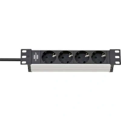 Afbeelding van 10 inch stekkerdoos Brennenstuhl 2 meter (4 voudig, 1U)