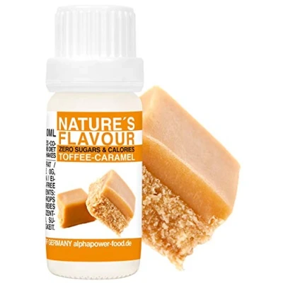 Afbeelding van Flavour Drops Toffee Karamell Caramel Flavdrops I Natürliches Flave Aroma Geschmacks Tropfen Backaroma &amp; Lebensmittelaroma, Zuckerfrei als liquid Konzentrat