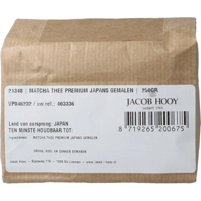Afbeelding van Jacob Hooy matcha thee japans gemalen 250g