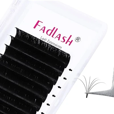 Afbeelding van Volume Wimperverlenging 0.07 d Curl 11 12 13mm*12 2D 3D 5D 10D 20D Wimperverlengingen Mat Easy Fan Lashes (0.07 13)