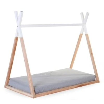 Afbeelding van Childhome Tipi Bed 70x140 Cm Hout Naturel Wit