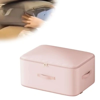 Afbeelding van Vordpe Ultra ruimtebesparende zelfcomprimerende organizer, nieuwste comprimerende zak, opbergtas, geschikt voor kleding, dekbedden, dekbedden (L roze)