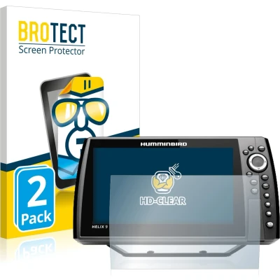 Afbeelding van BROTECT Screenprotector voor Humminbird Helix 9 CHIRP MSI+ GPS G4N Folie Beschermfolie transparant (2 Stuks)