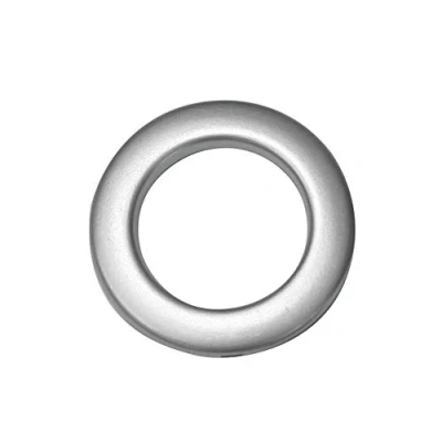 Afbeelding van Gardinia Stof ogen voor gordijnen en vitrages, 10 stuks, 5,5/3,5 cm, kunststof, mat zilver