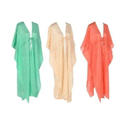 Afbeelding van Sarong Home ESPRIT Groen Beige Koraal (3 Stuks)