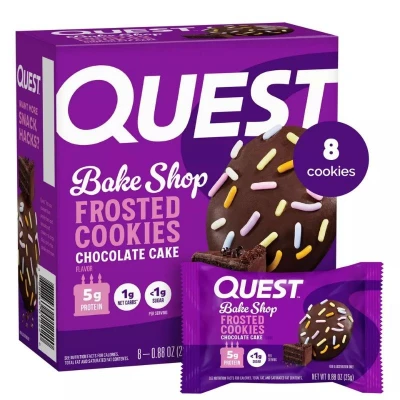 Afbeelding van Quest Frosted Cookies Chocolate Cake (8 stuks)